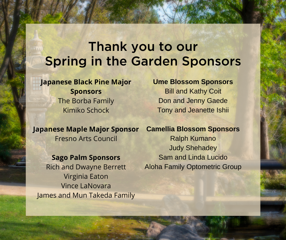 Spring in the Garden Sponsors 2022 Spring in the Garden Sponsors