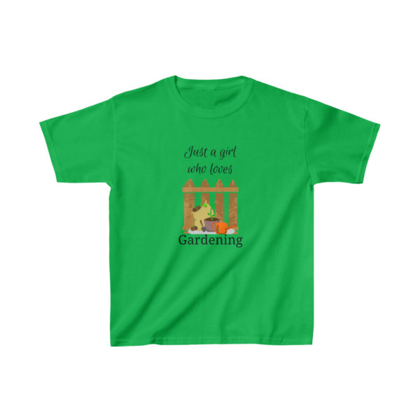 Just a Girl who Loves Gardening Kids Heavy Cotton™ Tee - Image 4