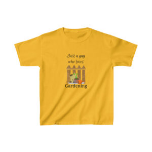 Just a Guy who Loves Gardening Kids Heavy Cotton™ Tee