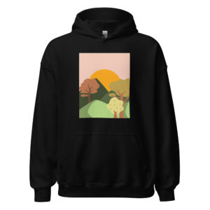 Sunset over the garden Unisex Hoodie