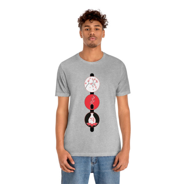 Cherry Blossoms and Tea Unisex Jersey Short Sleeve Tee - Image 30