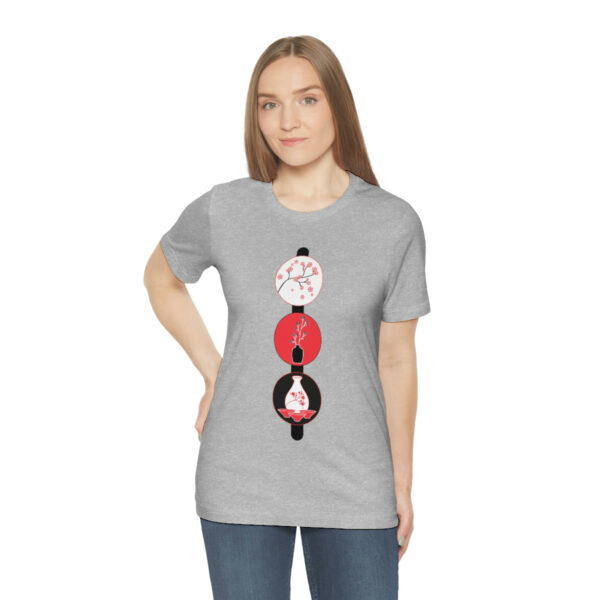 Cherry Blossoms and Tea Unisex Jersey Short Sleeve Tee - Image 31