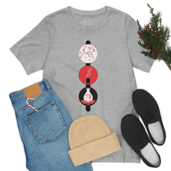 Cherry Blossoms and Tea Unisex Jersey Short Sleeve Tee - Image 34