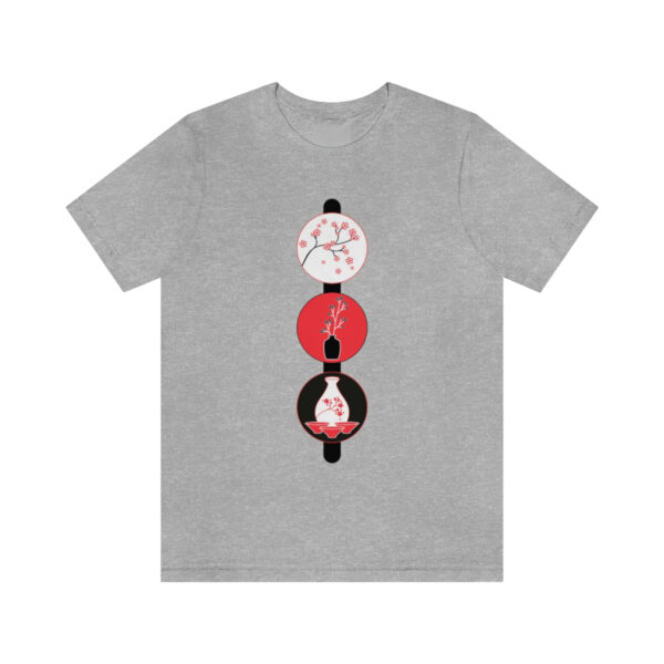 Cherry Blossoms and Tea Unisex Jersey Short Sleeve Tee - Image 28