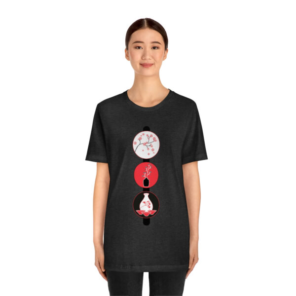 Cherry Blossoms and Tea Unisex Jersey Short Sleeve Tee - Image 47