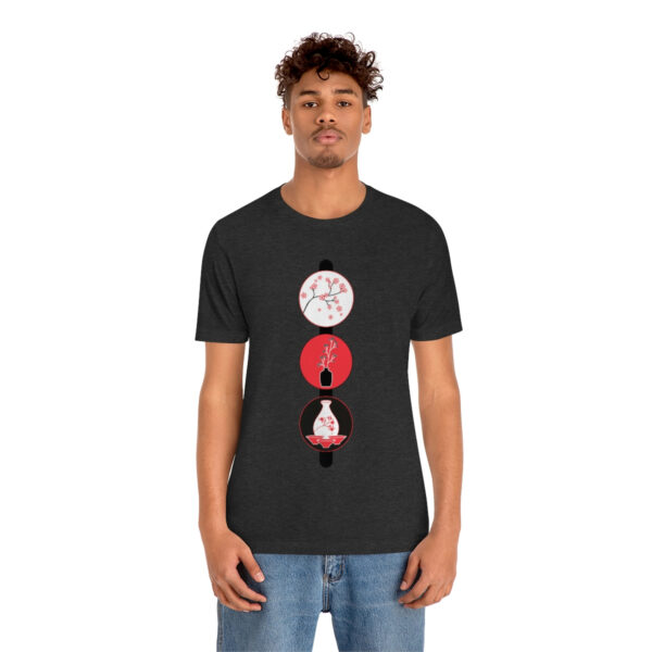 Cherry Blossoms and Tea Unisex Jersey Short Sleeve Tee - Image 48