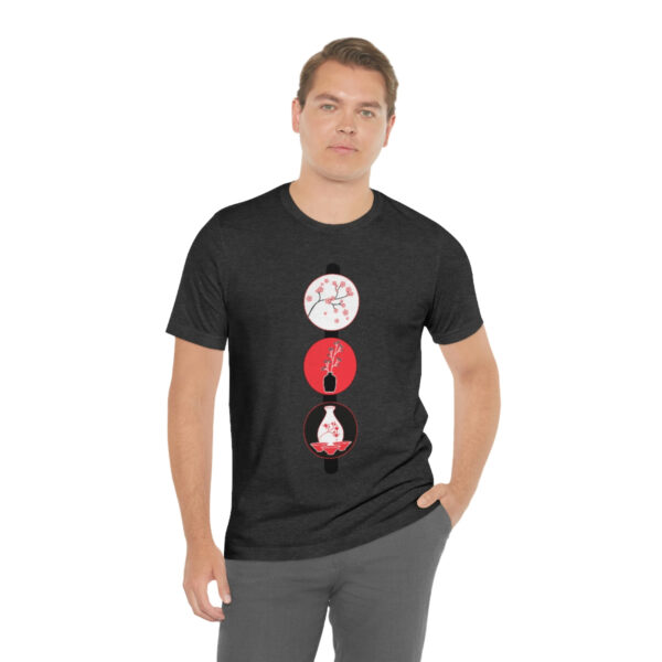 Cherry Blossoms and Tea Unisex Jersey Short Sleeve Tee - Image 50