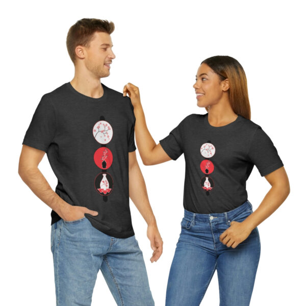 Cherry Blossoms and Tea Unisex Jersey Short Sleeve Tee - Image 54
