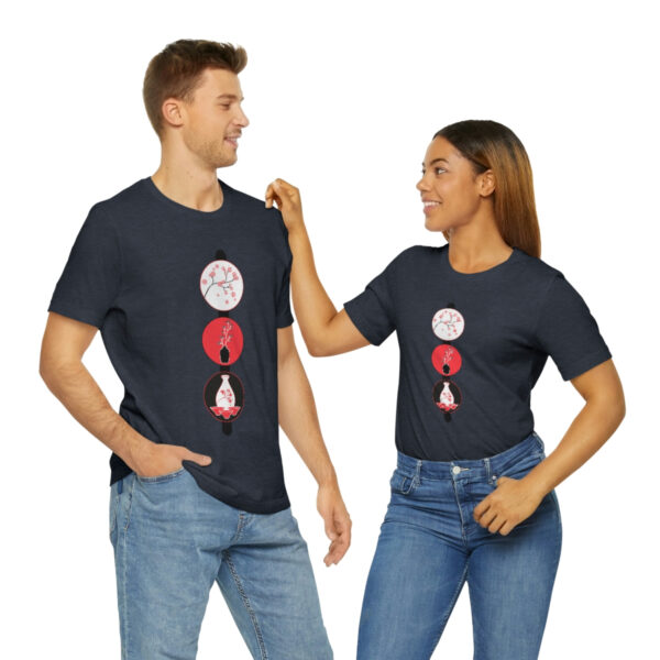 Cherry Blossoms and Tea Unisex Jersey Short Sleeve Tee - Image 63