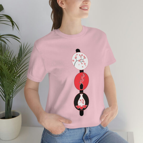 Cherry Blossoms and Tea Unisex Jersey Short Sleeve Tee - Image 69