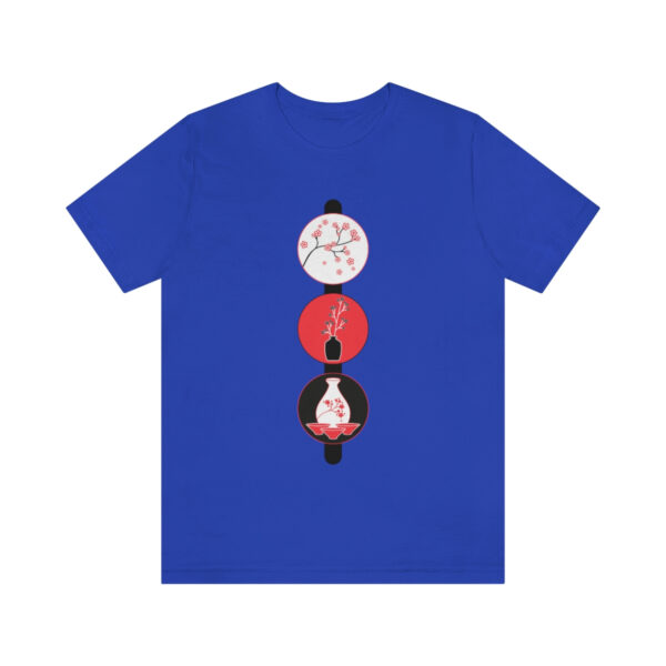 Cherry Blossoms and Tea Unisex Jersey Short Sleeve Tee - Image 37