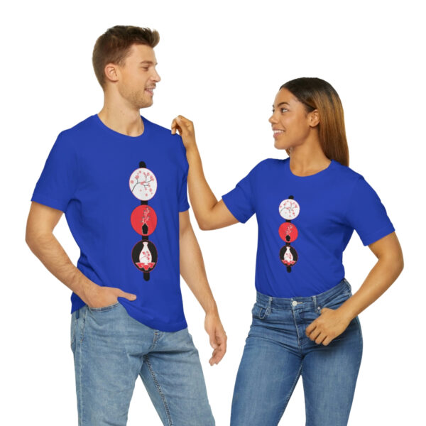 Cherry Blossoms and Tea Unisex Jersey Short Sleeve Tee - Image 45