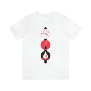 Cherry Blossoms and Tea Unisex Jersey Short Sleeve Tee