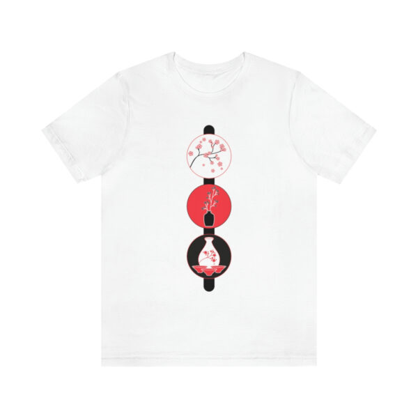 Cherry Blossoms and Tea Unisex Jersey Short Sleeve Tee
