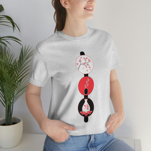 Cherry Blossoms and Tea Unisex Jersey Short Sleeve Tee - Image 15