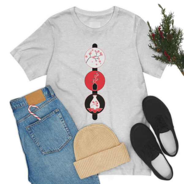 Cherry Blossoms and Tea Unisex Jersey Short Sleeve Tee - Image 16