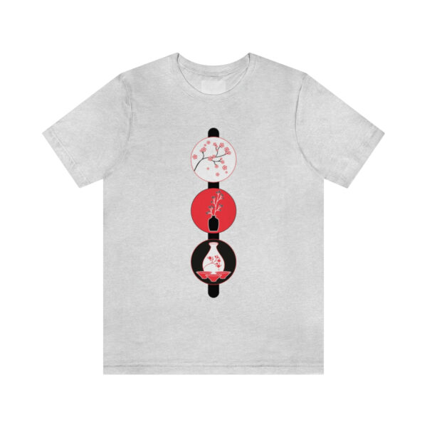 Cherry Blossoms and Tea Unisex Jersey Short Sleeve Tee - Image 10