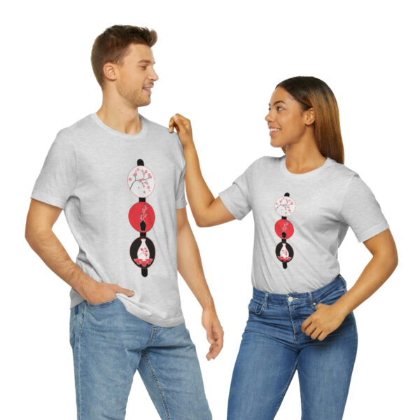 Cherry Blossoms and Tea Unisex Jersey Short Sleeve Tee - Image 18
