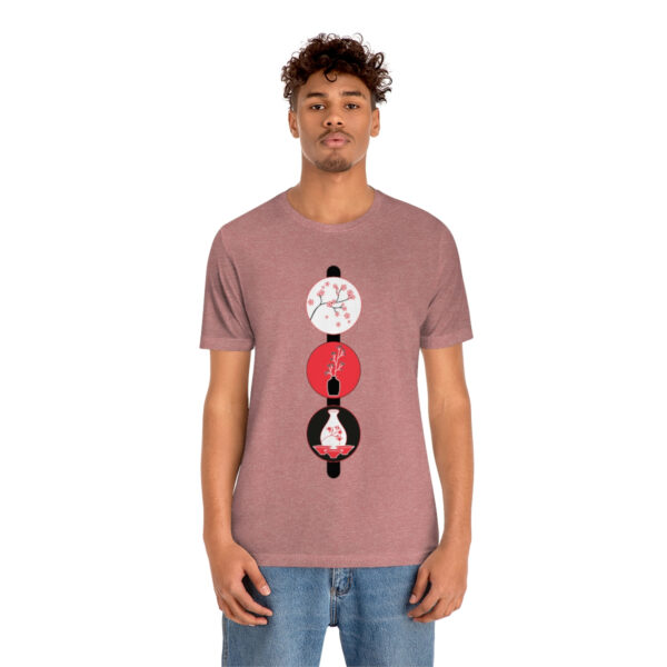 Cherry Blossoms and Tea Unisex Jersey Short Sleeve Tee - Image 21