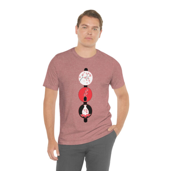 Cherry Blossoms and Tea Unisex Jersey Short Sleeve Tee - Image 23