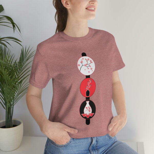 Cherry Blossoms and Tea Unisex Jersey Short Sleeve Tee - Image 24