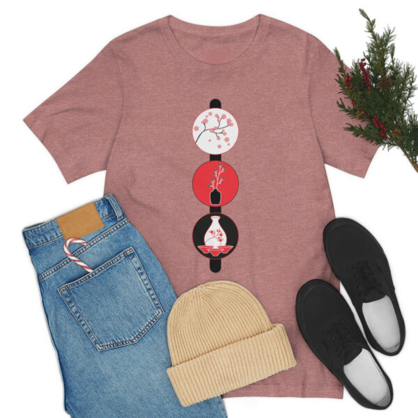 Cherry Blossoms and Tea Unisex Jersey Short Sleeve Tee - Image 25