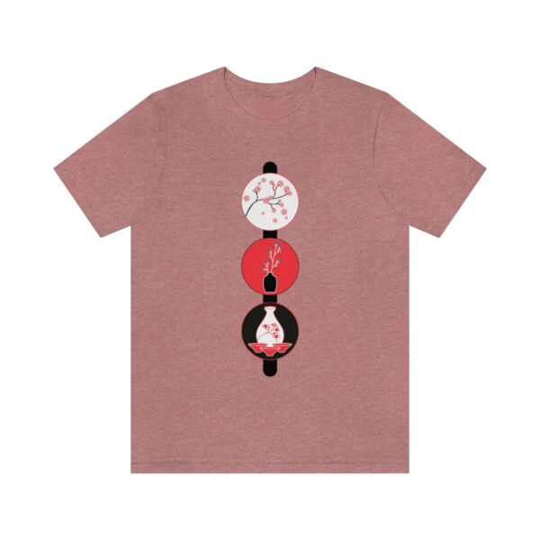 Cherry Blossoms and Tea Unisex Jersey Short Sleeve Tee - Image 19