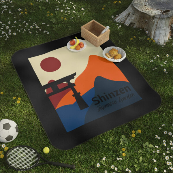 Shinzen Red Sun Picnic Blanket - Image 6