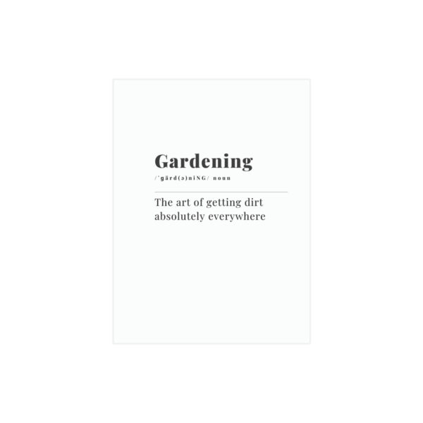 Gardening Definition Unframed Prints - Image 4