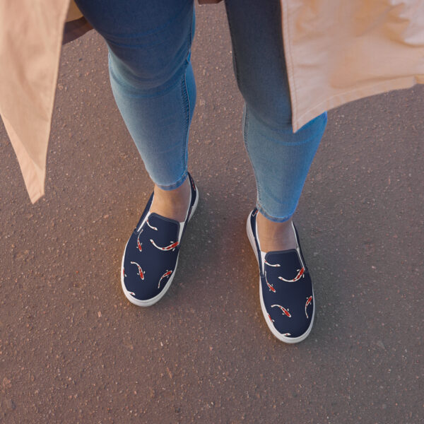 Koi Fish Women’s slip-on canvas shoes