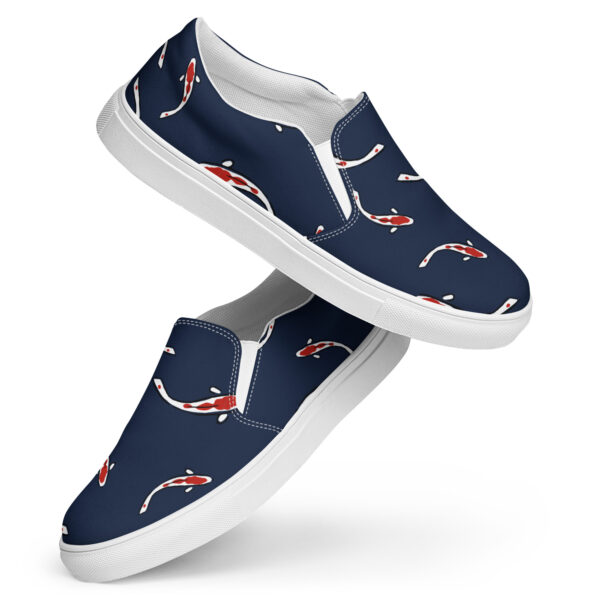 Koi Fish Women’s slip-on canvas shoes - Image 3
