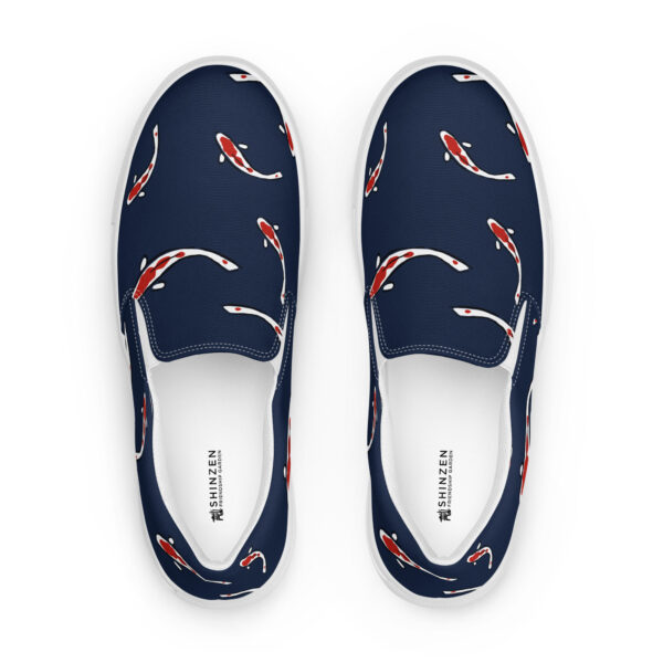 Koi Fish Women’s slip-on canvas shoes - Image 6