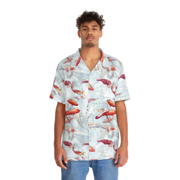 Koi Fish Men's Hawaiian Shirt - Image 3