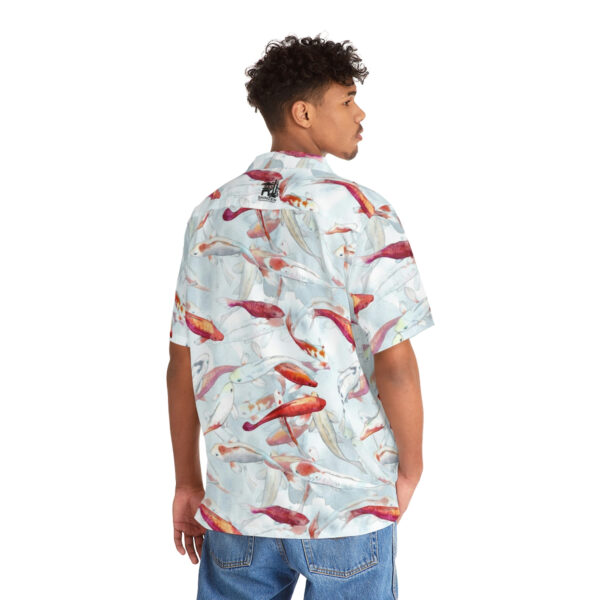 Koi Fish Men's Hawaiian Shirt - Image 4