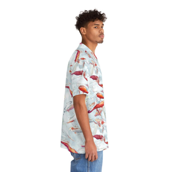 Koi Fish Men's Hawaiian Shirt - Image 5