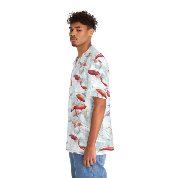 Koi Fish Men's Hawaiian Shirt - Image 6