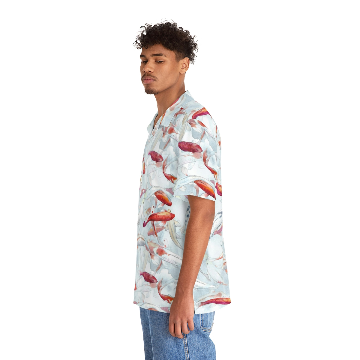 Koi Fish Men's Hawaiian Shirt