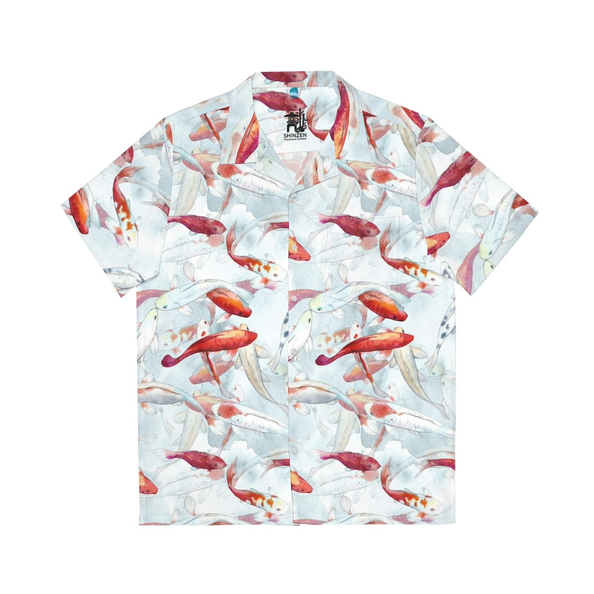 Koi Fish Men’s Hawaiian Shirt | Shinzen Garden