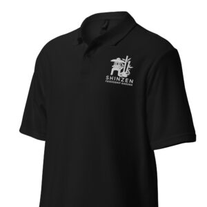 shinzen friendship garden embroidered polo shirt