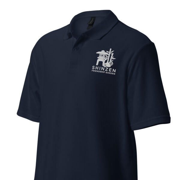 Shinzen Friendship Garden Unisex pique polo shirt - Image 9