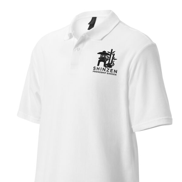 Shinzen Friendship Garden Unisex pique polo shirt - Image 5