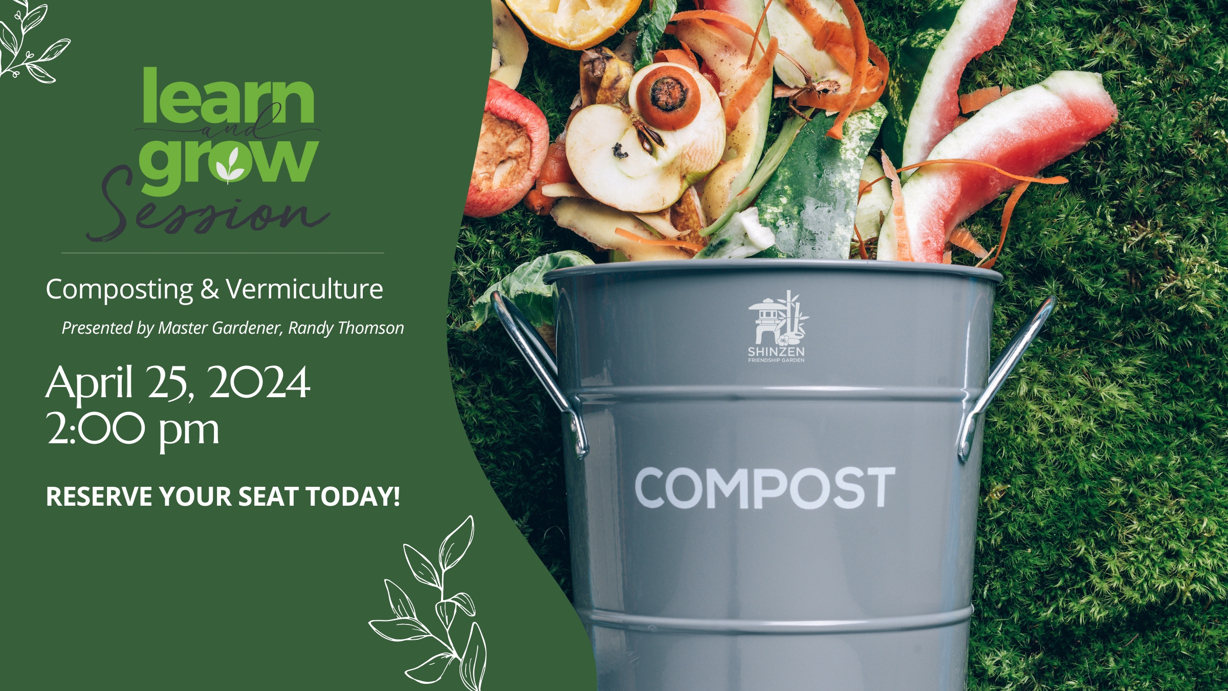 learn and grow session composting and vermiculture