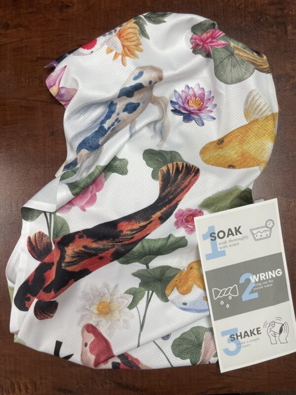 shinzen garden koi fish cooling towel