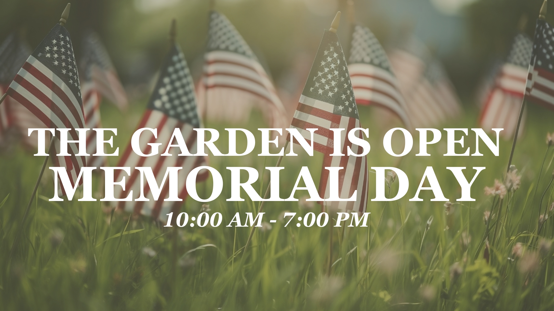 Open Memorial Day