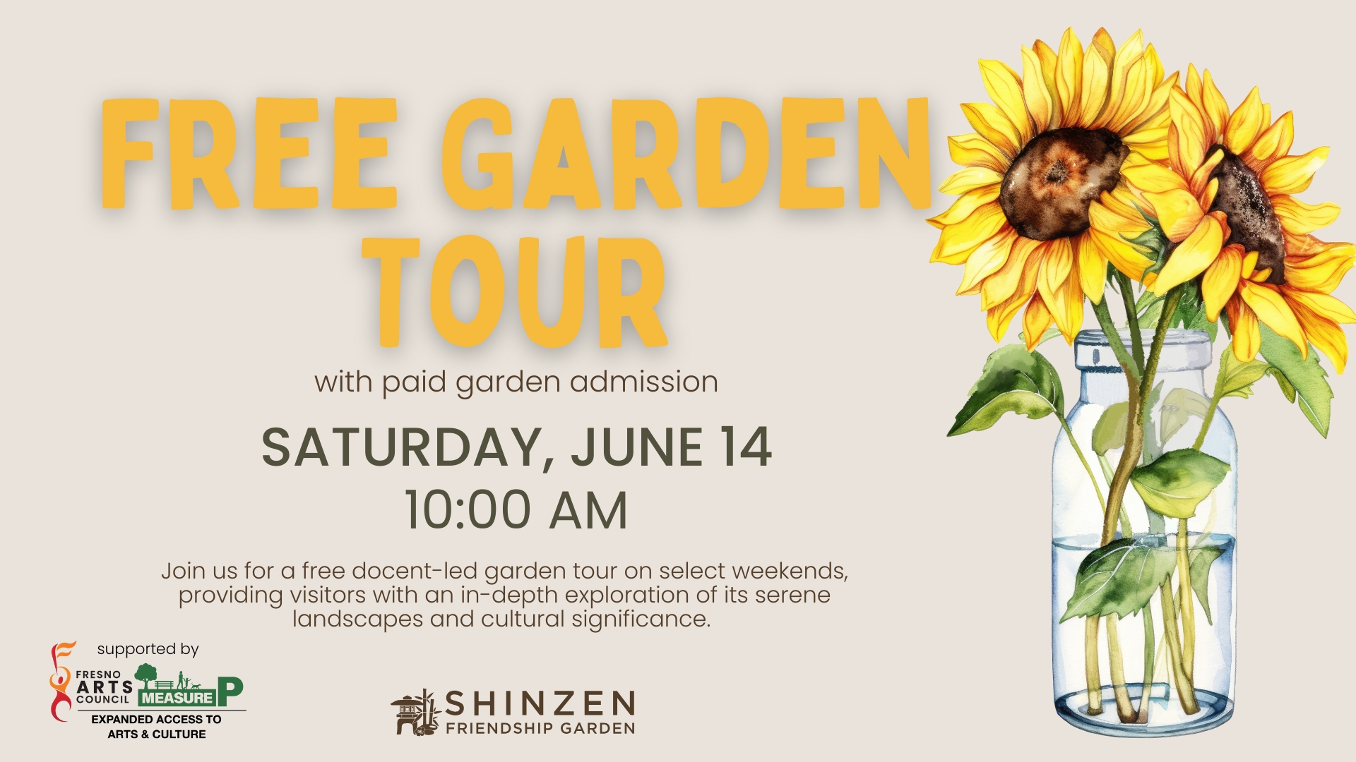 Garden tour at shinzen on june 14