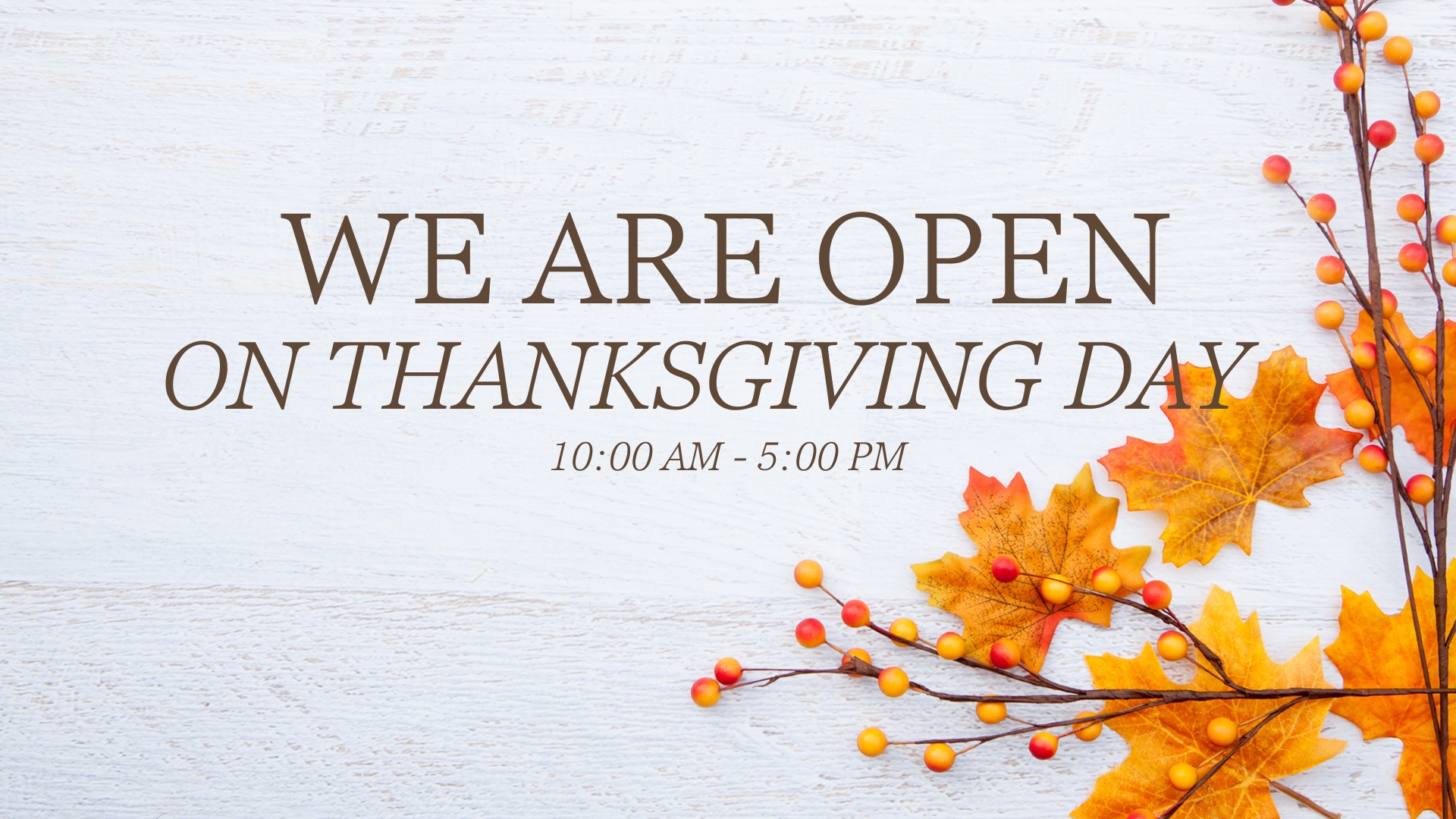 Open Thanksgiving SHINZEN GARDEN IS OPEN THANKSGIVING DAY FROM 10A M TILL 5PM