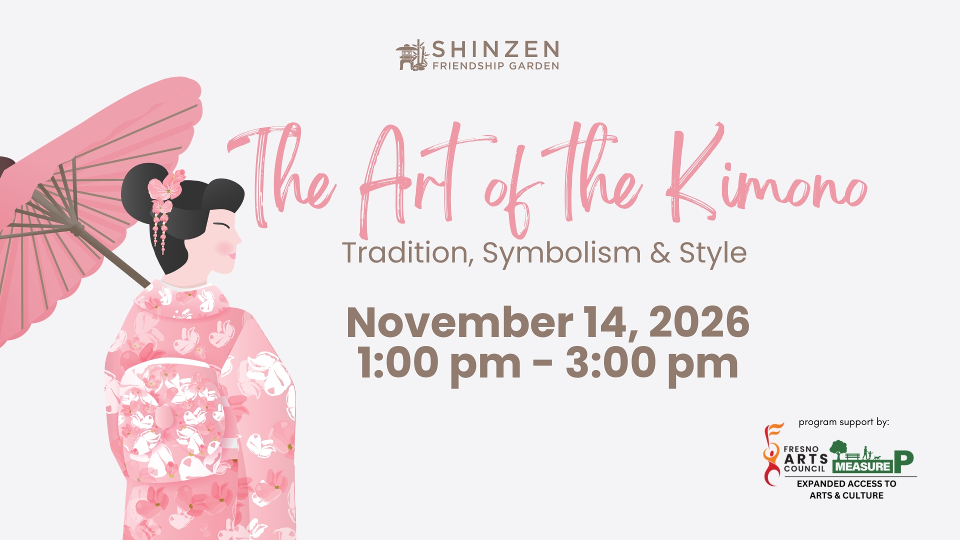 art of the kimono workshop on november 14 from 1 - 3 pm at shinzen garden